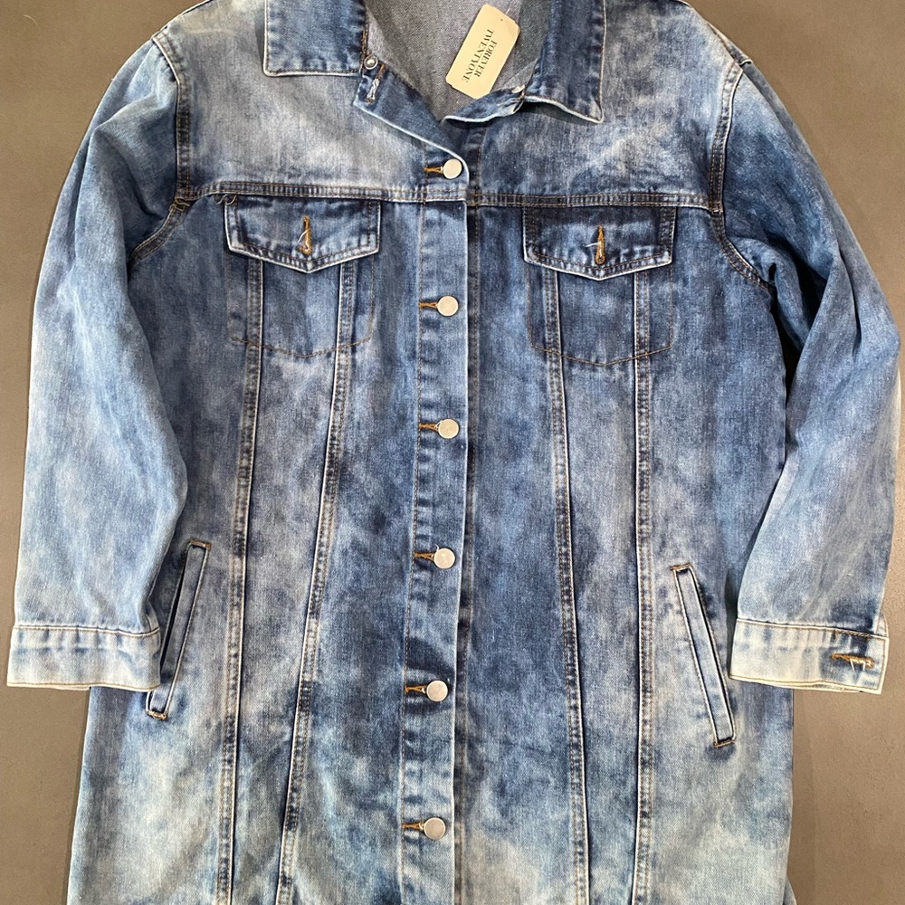 Forever21 Denim Long Coat NWT